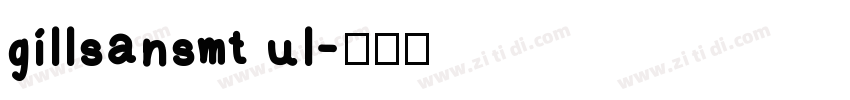 gillsansmt ul字体转换